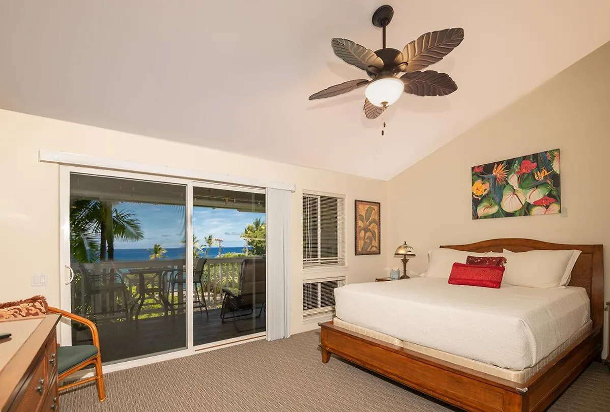 3Bd 3Ba Oceanview Condo W Office And Ac And Wifi And Garage Acaa1 Kailua-Kona Holiday home